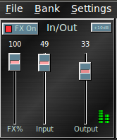 rakarrack's main volume control